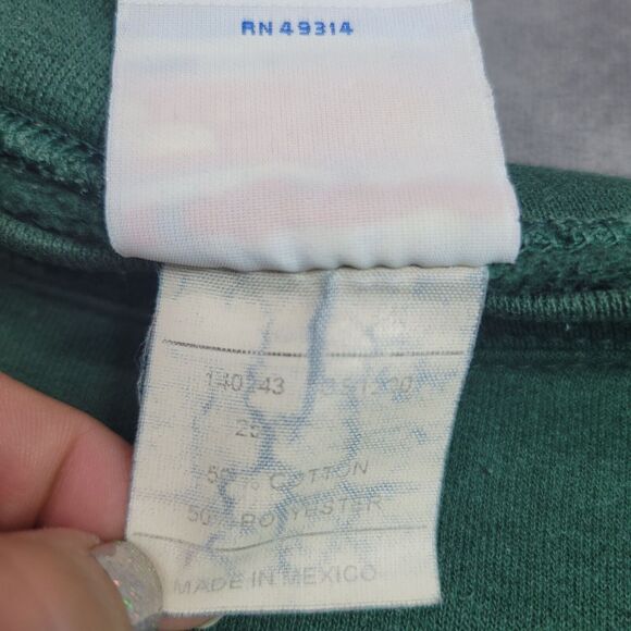 Champion Green OBU Logo Sweatshirt L Cotton/Polyester - Picture 3 of 10